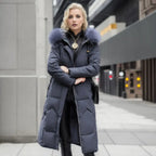 Bella | Women Winter Puffer Coat with Hood Trim