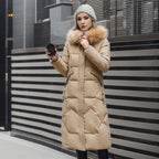 Bella | Women Winter Puffer Coat with Hood Trim