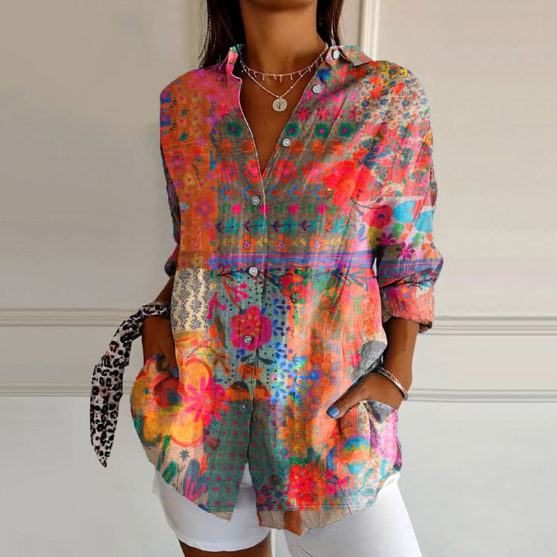 Tatiana | Timeless Floral Blouse