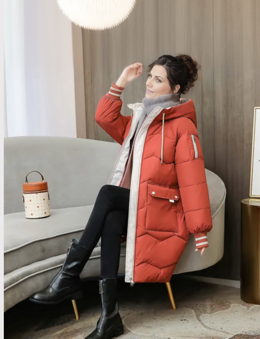 Freya | Women's Hooded Long Winter Warm Jacket