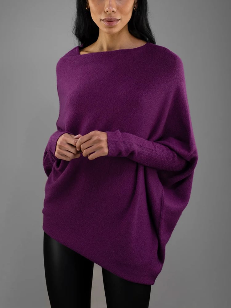 Bella | Womenâ€™s Winter Off-Shoulder Loose Sweater