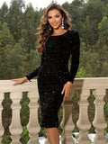 Lily | Womenâ€™s Glamorous Long Sleeve Cocktail Dress