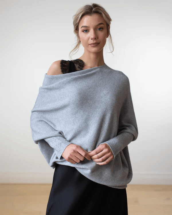 Bella | Womenâ€™s Winter Off-Shoulder Loose Sweater