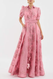 Anabella | Elegant Short Puff Sleeves Dress