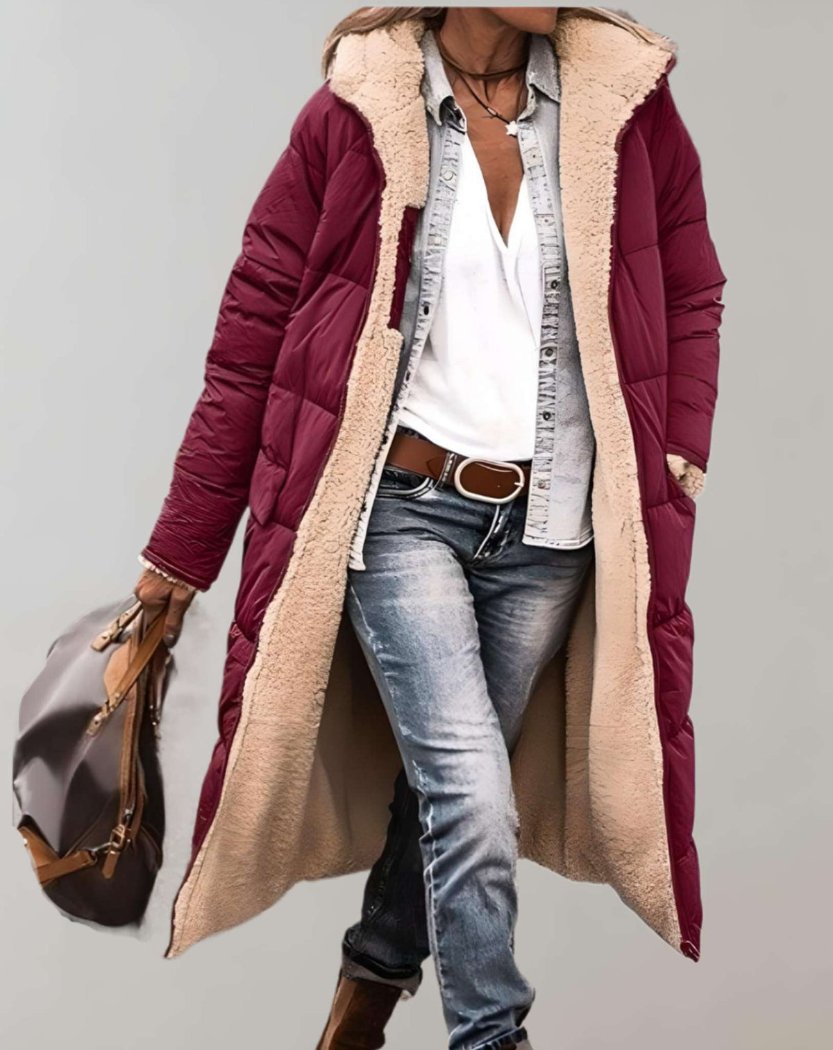 Casey | Winter Womenâ€™s Puffer Coat with Fleece Lining
