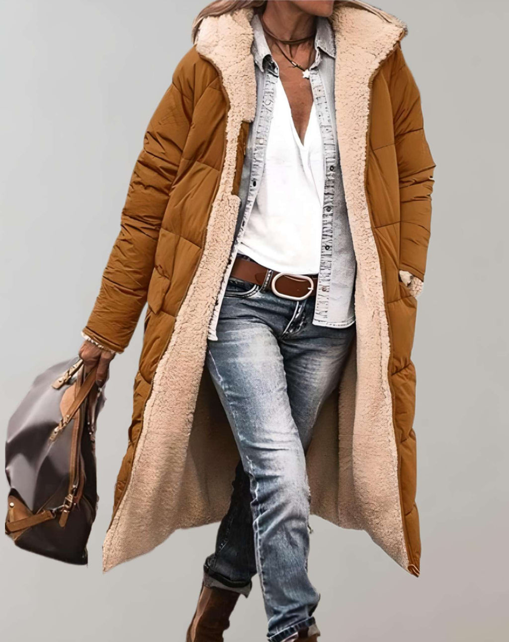 Casey | Winter Womenâ€™s Puffer Coat with Fleece Lining