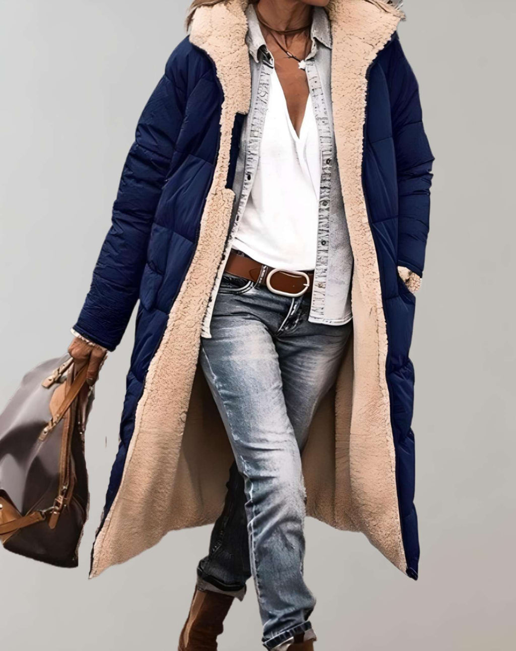 Casey | Winter Womenâ€™s Puffer Coat with Fleece Lining