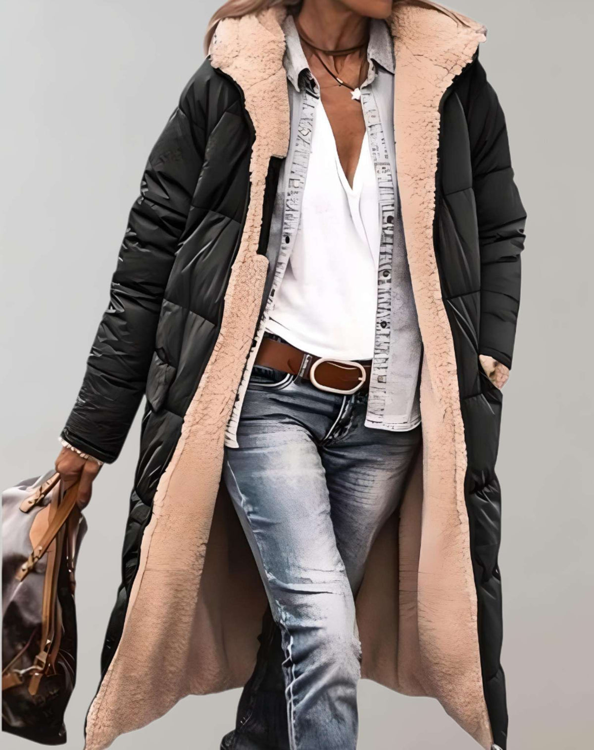 Casey | Winter Womenâ€™s Puffer Coat with Fleece Lining