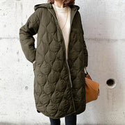 Ava | Women’s Winter Quilted Coat with Hood