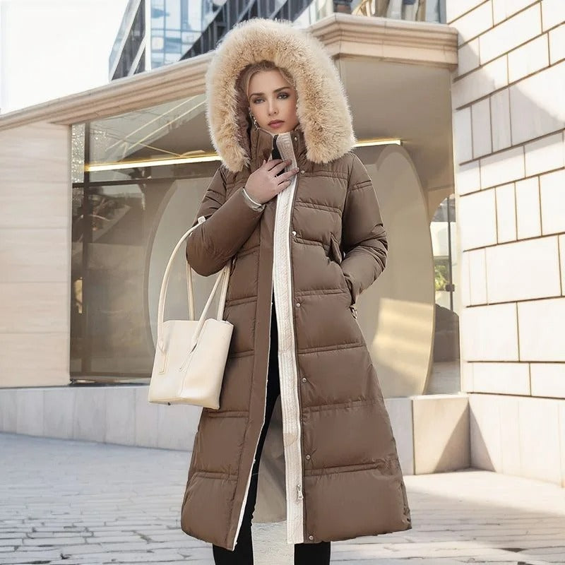 Florence | Women’s High-Collar Long Puffer Winter Coat