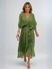 Margery | Elegant Chiffon Midi Dress