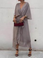 Margery | Elegant Chiffon Midi Dress