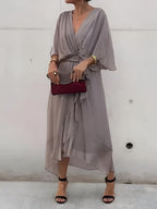 Margery | Elegant Chiffon Midi Dress