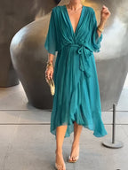 Margery | Elegant Chiffon Midi Dress