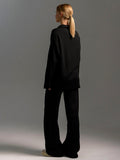 Hannah | Womenâ€™s Collared Two Piece Relaxed Fit Lounge Set