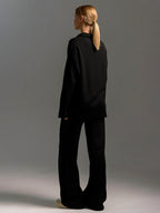 Hannah | Womenâ€™s Collared Two Piece Relaxed Fit Lounge Set