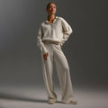 Hannah | Womenâ€™s Collared Two Piece Relaxed Fit Lounge Set