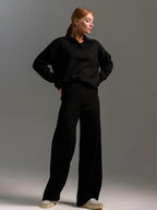Hannah | Womenâ€™s Collared Two Piece Relaxed Fit Lounge Set