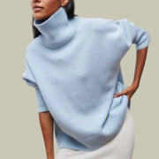 Ruby | Women’s Winter Oversized Turtleneck Pullover Sweater