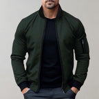 Stanley | Men's Slim Fit Zip-Up Bomber Jacket with Pockets