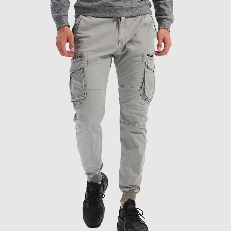 Alexander | Menâ€™s Black Cargo Jogger Pants