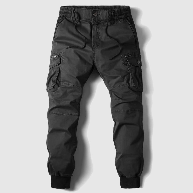 Alexander | Menâ€™s Black Cargo Jogger Pants