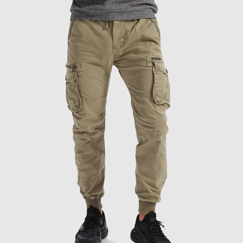 Alexander | Menâ€™s Black Cargo Jogger Pants