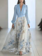 Tess | Long Dress with Floral Print