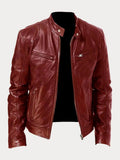 Elijah | Menâ€™s Classic Zip-Up Moto Style Jacket