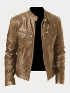 Elijah | Menâ€™s Classic Zip-Up Moto Style Jacket