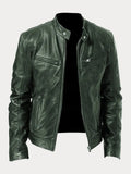 Elijah | Menâ€™s Classic Zip-Up Moto Style Jacket