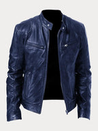 Elijah | Menâ€™s Classic Zip-Up Moto Style Jacket