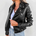 Catherine | Womenâ€™s Classic Zipper Biker Jacket