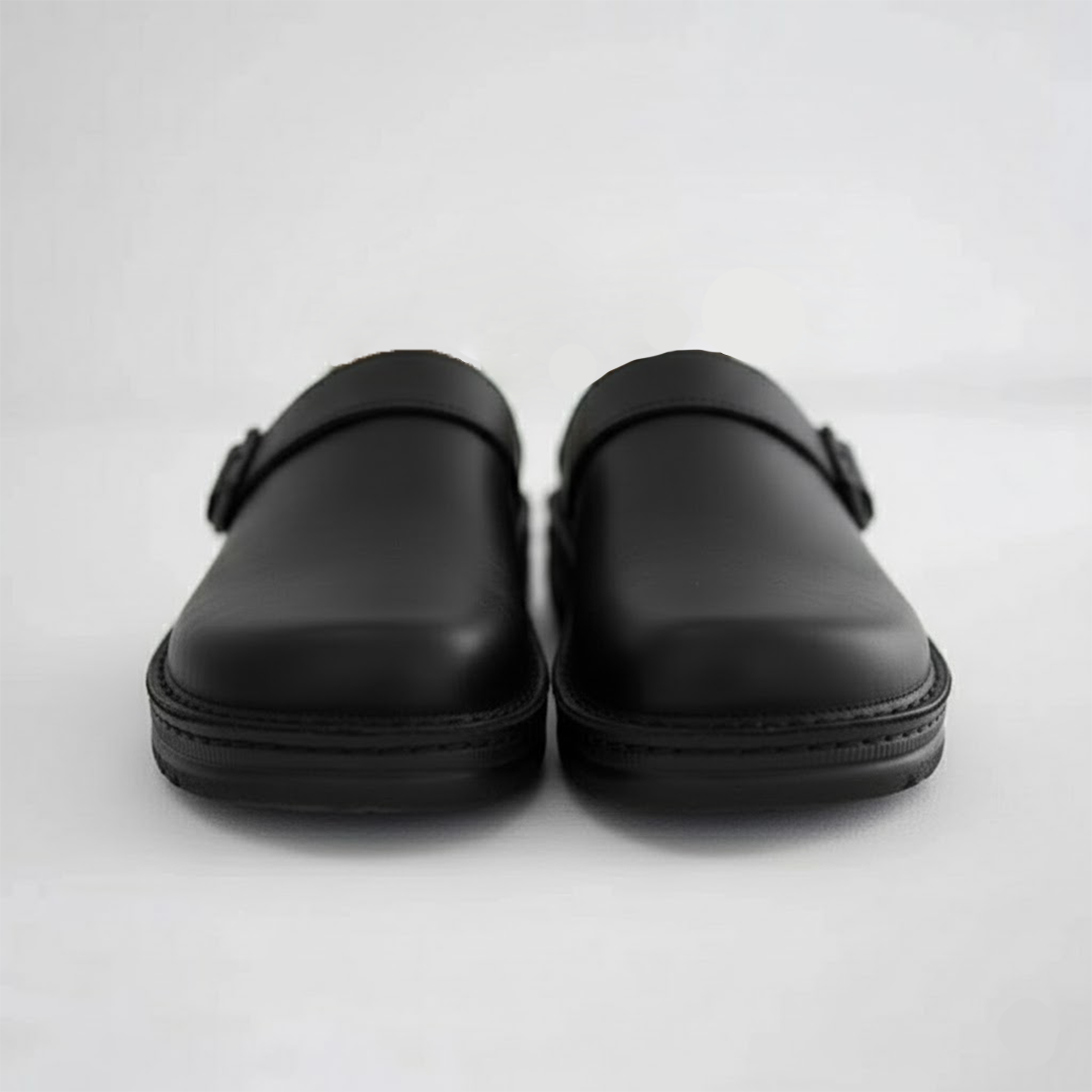 Arthur | Menâ€™s Orthopaedic Leather Slip On Clogs