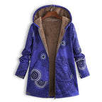 Casey | Womenâ€™s Winter Floral Coat with Hood