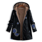 Casey | Womenâ€™s Winter Floral Coat with Hood