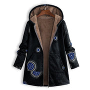 Casey | Womenâ€™s Winter Floral Coat with Hood