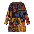 Casey | Womenâ€™s Winter Floral Coat with Hood
