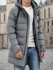 Scott | Menâ€™s Hooded Long Puffer Winter Jacket
