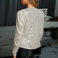 Daisy | Womenâ€™s Sparkling Open Front Sequin Party Blazers