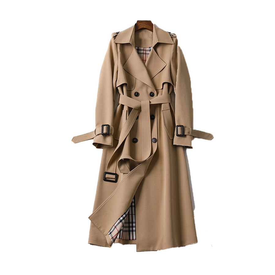 Emily | Womenâ€™s Double-Breasted Belted Trench Coat