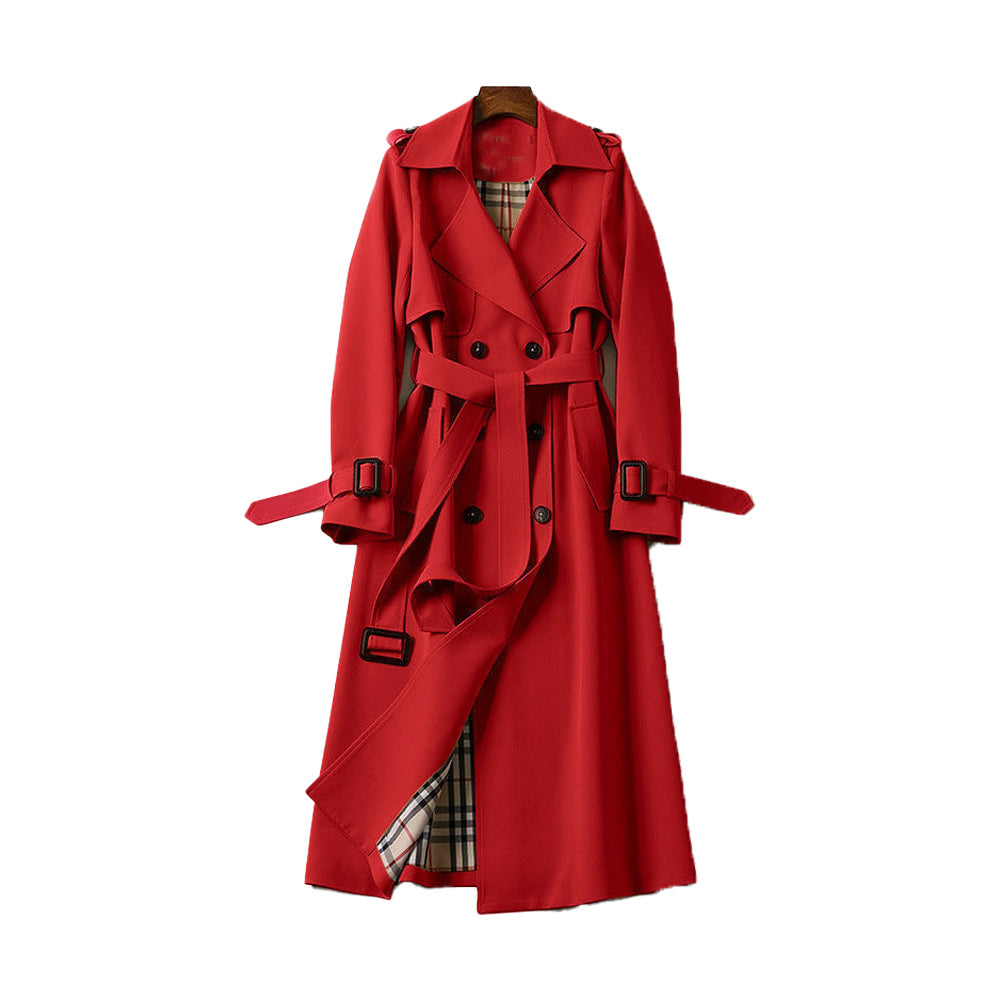 Emily | Womenâ€™s Double-Breasted Belted Trench Coat