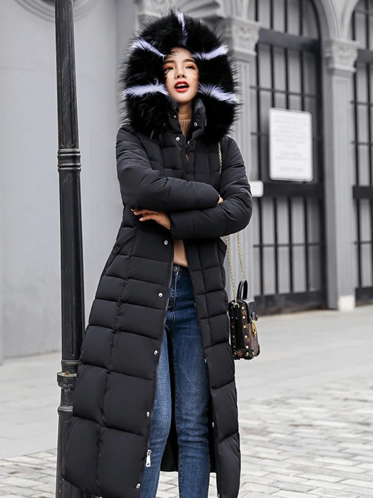 Georgia | Womenâ€™s Warm Puffer-Style Long Winter Coat
