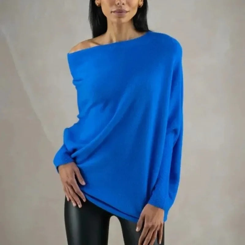 Bella | Womenâ€™s Winter Off-Shoulder Loose Sweater
