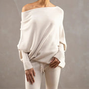 Bella | Womenâ€™s Winter Off-Shoulder Loose Sweater