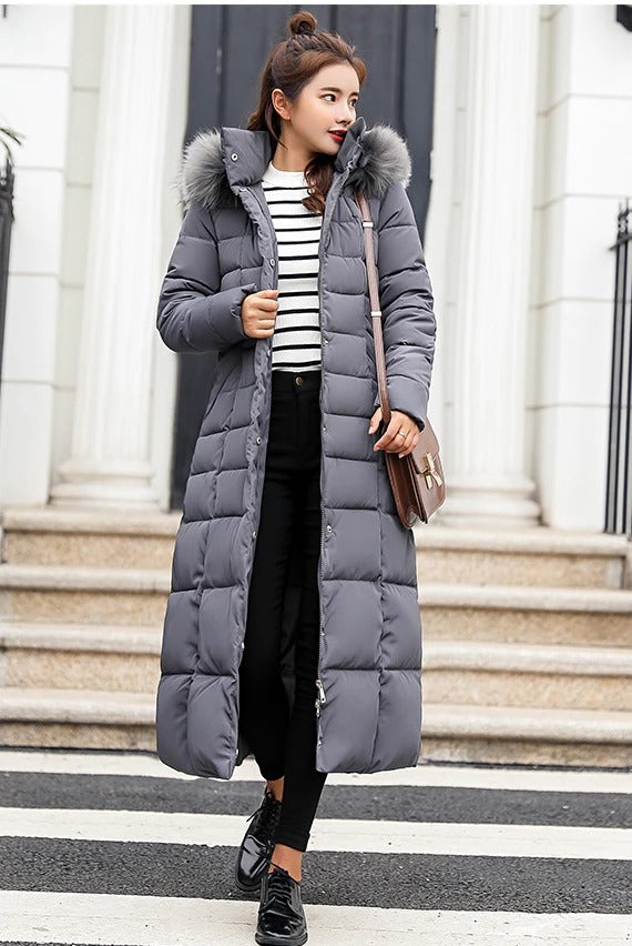 Georgia | Womenâ€™s Warm Puffer-Style Long Winter Coat