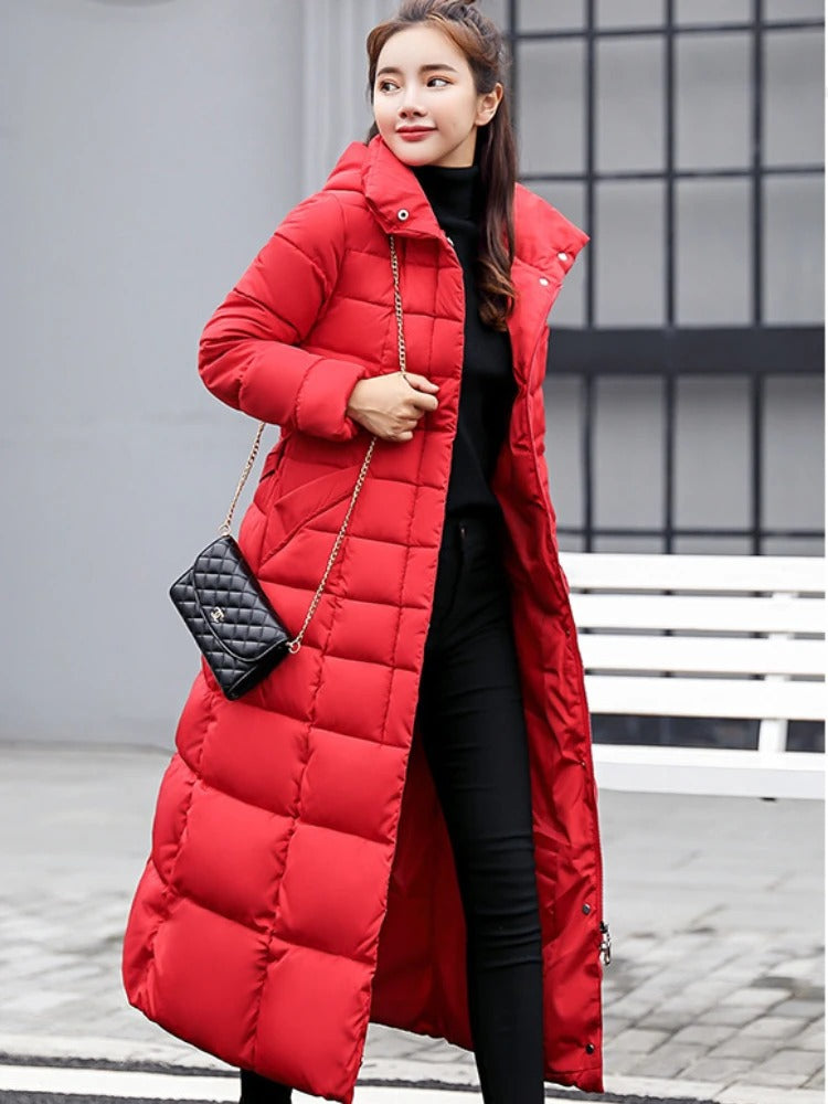 Georgia | Womenâ€™s Warm Puffer-Style Long Winter Coat